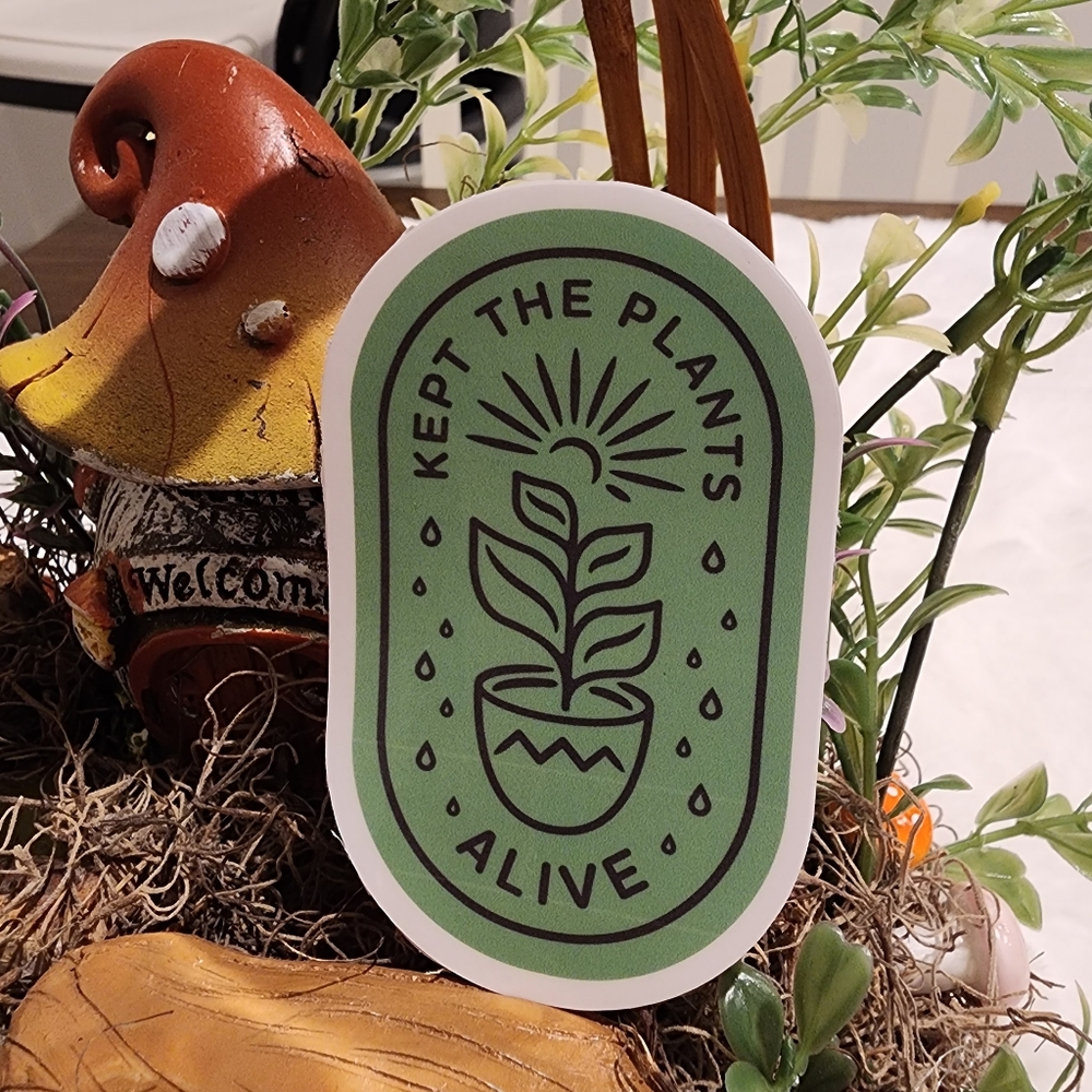 7/$15 Cute Gardening Themed Waterproof Durable Sticker